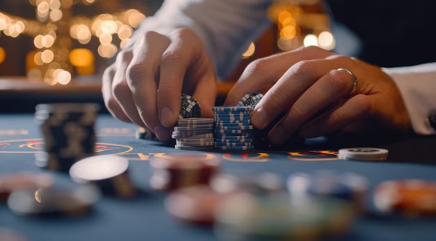 Live dealer experience Live dealer table on kombo88 showing blackjack game with professional dealer